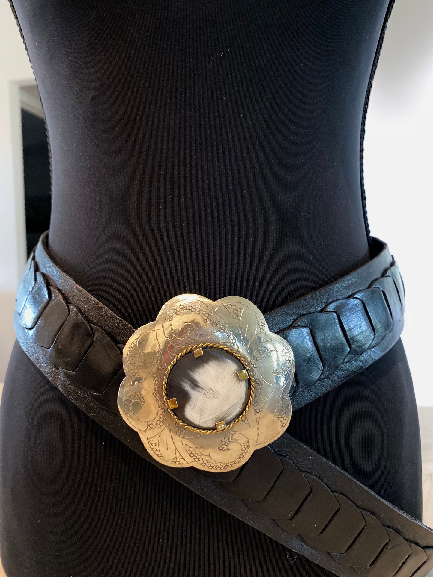 Flower Belt ( Black Med FB-M )
