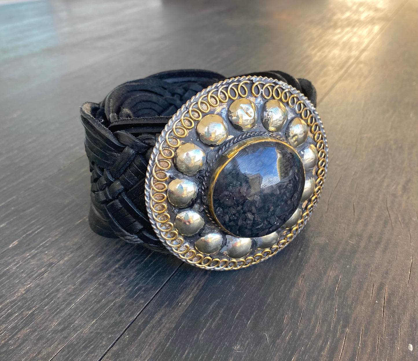 Woven belts Black # SM