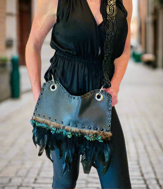 Feather Bag medium # 707