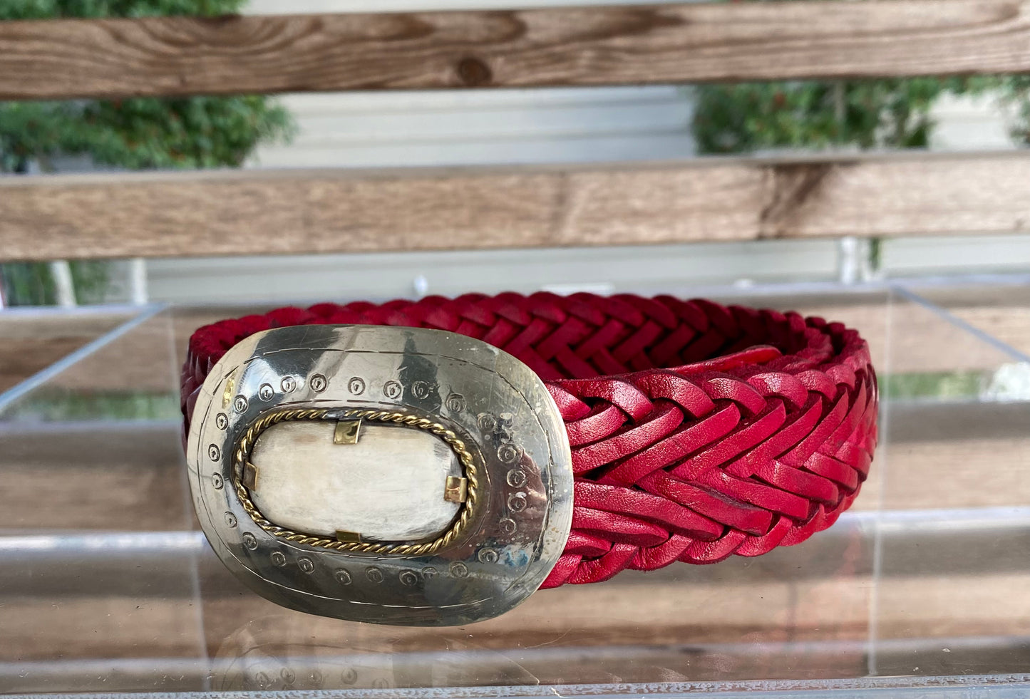 Woven belts Red M/L #704