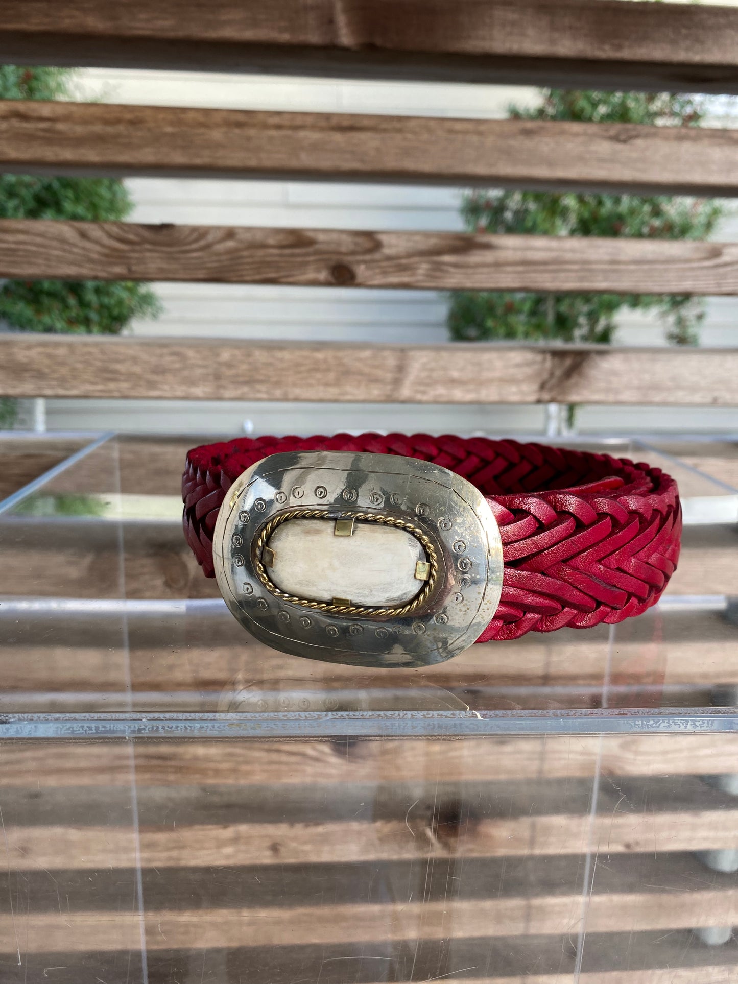 Woven belts Red M/L #704